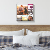 思い出カスタム写真モンタージュ キャンバスプリント (インサイチュ (寝室))