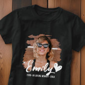 思い出グランジを愛する記念撮影カスタム写真 Tシャツ