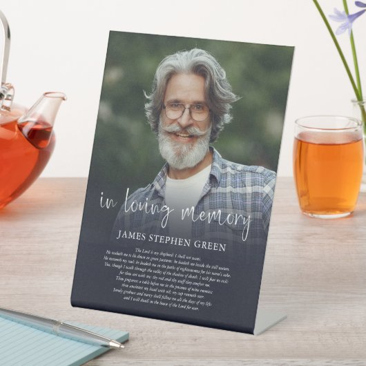 思い出シンプルの愛の中で詩篇の記念写真 台座サイン (インサイチュ)