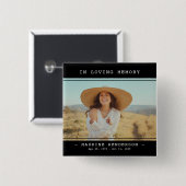 思い出シンプルを愛する写真記念のモダン 缶バッジ (正面&裏面)