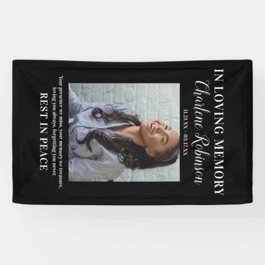 思い出スタイリッシュを愛して | フォトメモリアルのバナー 横断幕 (横)