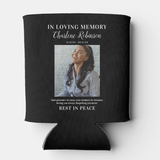 思い出スタイリッシュを愛して |フォトメモリアルカッコいい缶 缶クーラー (裏面)