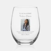 思い出スタイリッシュを愛して |フォトメモリアル ステムなしワイングラス (正面)