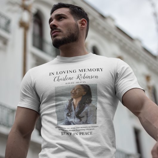 思い出スタイリッシュを愛して |フォトメモリアルTシャツ Tシャツ