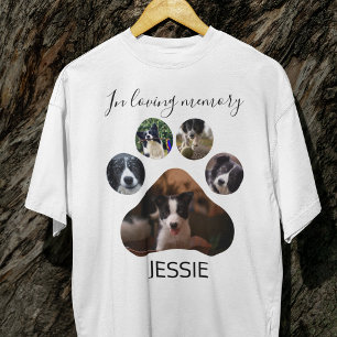 思い出スタイリッシュを愛して 写真ペットを印刷 Tシャツ