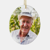 思い出スペインのを愛する葬儀悔やみや弔慰 セラミックオーナメント (右)