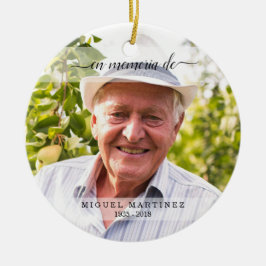 思い出スペインのを愛する葬儀悔やみや弔慰 セラミックオーナメント