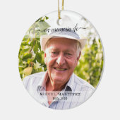 思い出スペインのを愛する葬儀悔やみや弔慰 セラミックオーナメント (左)