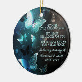 思い出パーソナライズされたにクリスマス装飾 セラミックオーナメント (左)