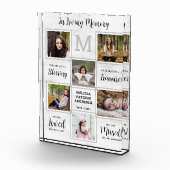 思い出パーソナライズされたに残された記念碑 フォトブロック (右)