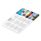 思い出パーソナライズされたに残るフォトコラージュ2024カレンダー マグネット (左側)
