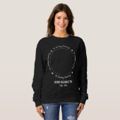 思い出パーソナライズされたを愛して記念撮影 スウェットシャツ (正面フル)