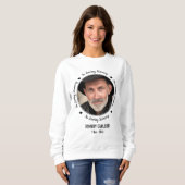 思い出パーソナライズされたを愛して記念撮影 スウェットシャツ (正面フル)