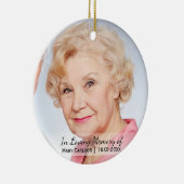 思い出パーソナライズされたを愛して記念撮影 セラミックオーナメント (右)