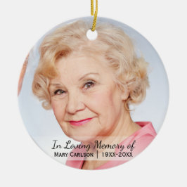 思い出パーソナライズされたを愛して記念撮影 セラミックオーナメント