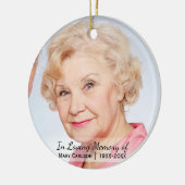 思い出パーソナライズされたを愛して記念撮影 セラミックオーナメント (左)