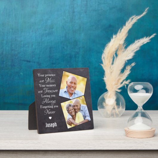 思い出パーソナライズされたを愛する記念写真 フォトプラーク (インサイチュ)