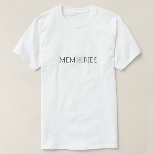 思い出パーソナライズされた写真 Tシャツ (デザイン正面)