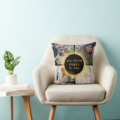 思い出パーソナライズされた:正方形フォトコラージュ クッション (椅子)