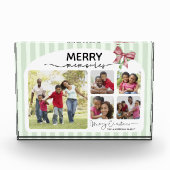 思い出メリー写真コラージュ弓クリスマス フォトブロック (正面)