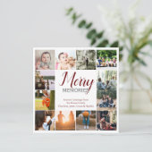 思い出メリー12写真テンプレートクリスマス シーズンカード (スタンド正面)