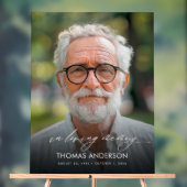 思い出モダンに包まれた葬儀写真 アクリルサイン (ニュートラル)