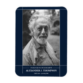 思い出モダンに浮かぶ葬式の写真 マグネット