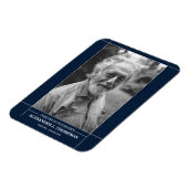 思い出モダンに浮かぶ葬式の写真 マグネット (左側)