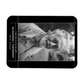 思い出モダンに浮かぶ葬式の写真 マグネット (横)