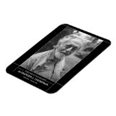 思い出モダンに浮かぶ葬式の写真 マグネット (左側)