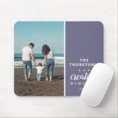 思い出モダンを作成する家族の写真パーソナライズされた マウスパッド (マウス)