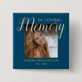 思い出モダンを愛して |フォトメモリアルボタン 缶バッジ (正面)