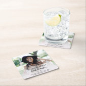 思い出モダンを愛して |フォトメモリアル スクエアペーパーコースター (インサイチュ)