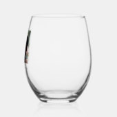 思い出モダンを愛して |フォトメモリアル ステムなしワイングラス (左)