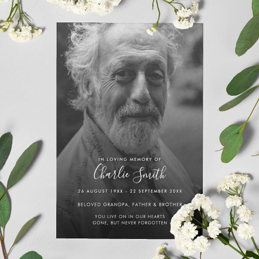 思い出モダンを愛する葬儀プログラムで プログラム