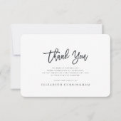 思い出モダンを愛すシンプルるメモリアルのミニマル主義者 サンキューカード (正面)