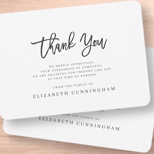 思い出モダンを愛すシンプルるメモリアルのミニマル主義者 サンキューカード