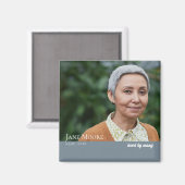 思い出モダンエレガント写真Keepsakeマグネット マグネット (正面/裏面)