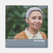 思い出モダンエレガント写真Keepsakeマグネット マグネット (正面)