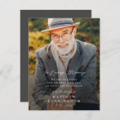 思い出モダンシンプルを愛するフォトカードのメモリアル (正面/裏面)