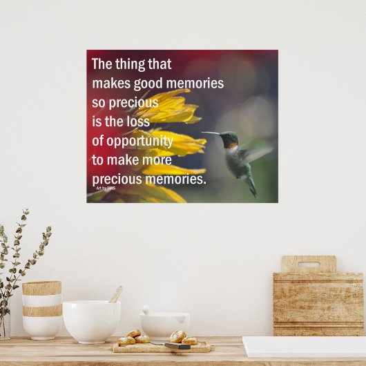 思い出大切 ポスター (キッチン)