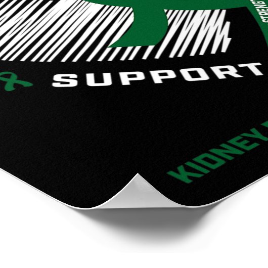 思い出恋しく思私のパパ腎疾患の認識度ギフト ポスター (角)