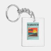 思い出描 – 温かい色と真のレトロ精神 キーホルダー (正面左)