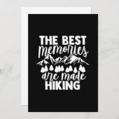 思い出最高のがハイキングになった 招待状 (正面/裏面)