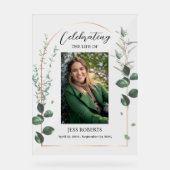 思い出祝に残された葬式の人生 アクリルサイン (正面)