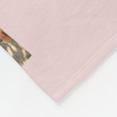 思い出素晴らしの12フォトコラージュピンク フリースブランケット (角)