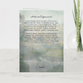 思い出素朴の葬儀で鹿の森の池 プログラム (裏面)