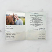 思い出素朴の葬儀で鹿の森の池 プログラム (内部)