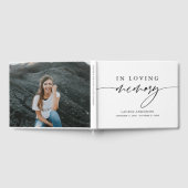 思い出素朴を愛して葬儀記念ゲストブック ゲストブック (全面)