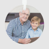 思い出素朴を愛して記念写真で オーナメント (裏面)